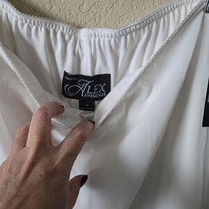 Alex Evenings Ivory Pants